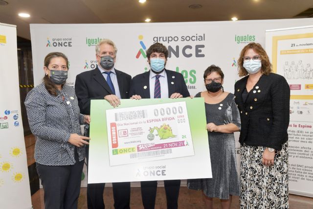 López Miras felicita a la ONCE por dar visibilidad a una afección tan compleja como la espina bífida - 1, Foto 1