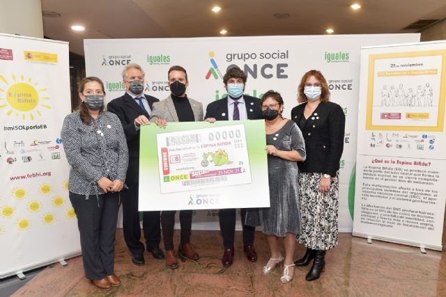 López Miras felicita a la ONCE por dar visibilidad a una afección tan compleja como la espina bífida - 3, Foto 3