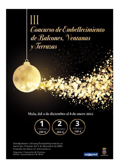 III Concurso de embellecimiento de balcones, ventanas y terrazas con motivos navideños – Inscripciones hasta el 1 de diciembre - 1, Foto 1