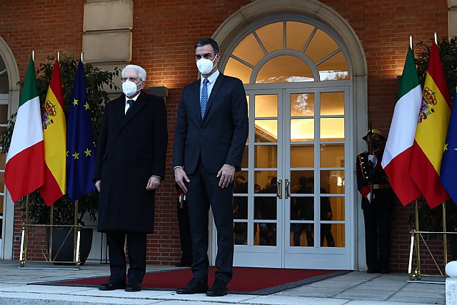 Pedro Sánchez recibe en Moncloa a Sergio Mattarella y destaca la amplia sintonía en las relaciones entre España e Italia - 1, Foto 1