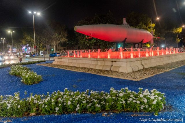 La fuente del submarino Peral se iluminará de naranja por el Día Mundial de EPOC - 1, Foto 1