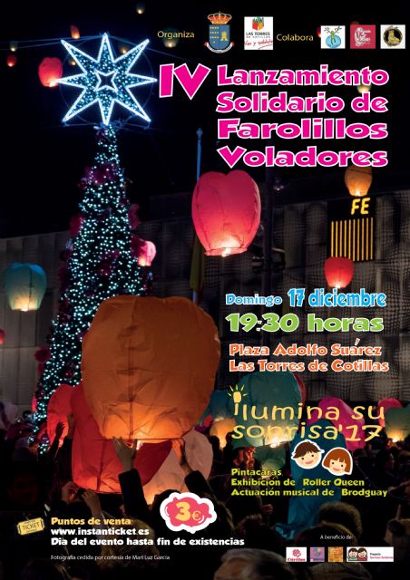 El 'IV Lanzamiento Solidario de Farolillos voladores' llenará de color e ilusión el cielo de Las Torres de Cotillas - 1, Foto 1