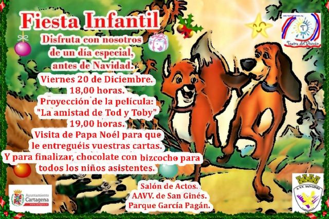 Papa Noél recogerá las cartas a los niños de la Asociación de Vecinos de San Ginés - 1, Foto 1