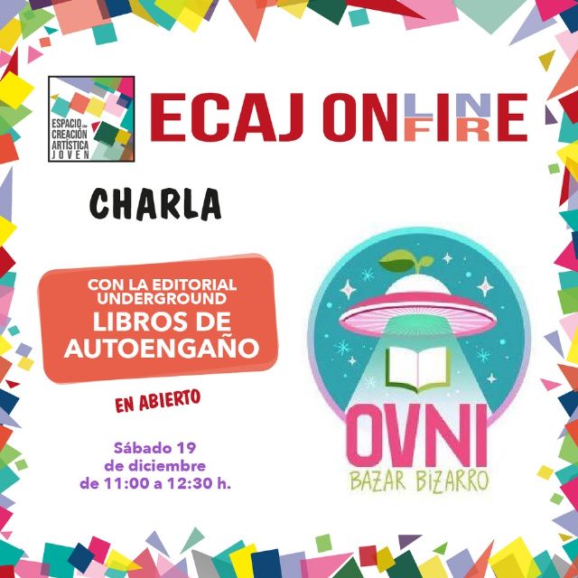 La Concejalía de Juventud de Molina de Segura organiza la charla Con la Editorial Underground Libros de Autoengaño el sábado 19 de diciembre - 1, Foto 1