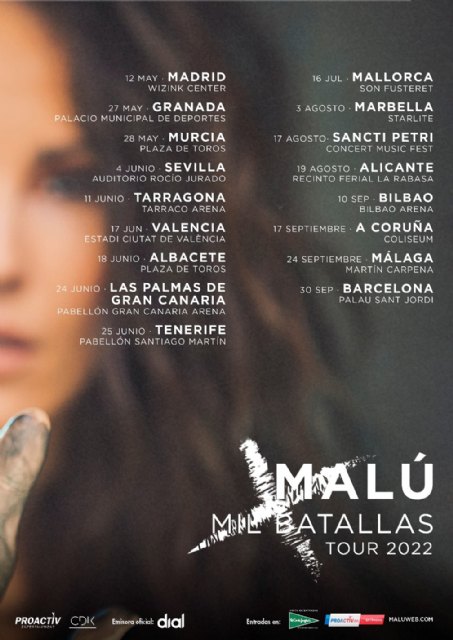 Malú anuncia nuevas fechas de su gira Mil batallas tour 2022 - 2, Foto 2