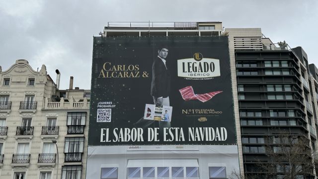 Legado Ibérico despliega en Madrid una gran lona para celebrar el ‘Sabor de esta Navidad’ - 2, Foto 2