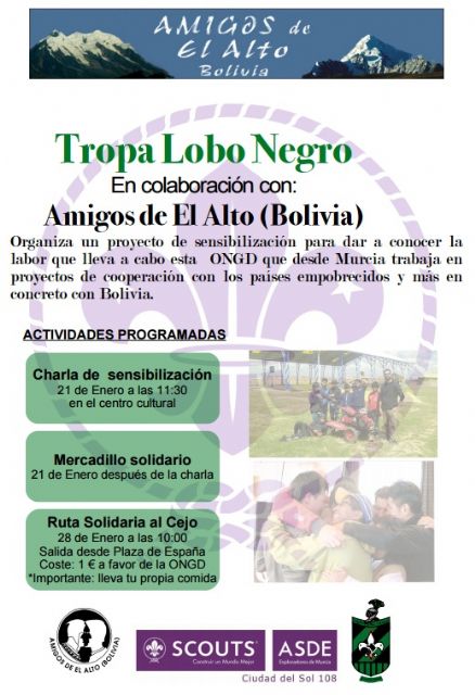 El Grupo Scout Ciudad del Sol conoce el proyecto de cooperación internacional de El Alto de Bolivia - 1, Foto 1