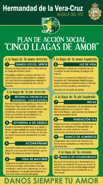 La Hermandad de la Vera-cruz Ilipense, presenta el Plan de Acción Social “Cinco Llagas de Amor en Alcalá del Río - 2, Foto 2