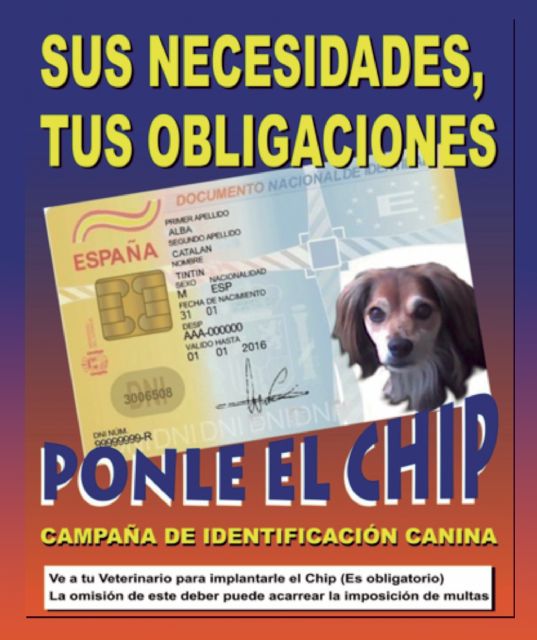 El Ayuntamiento promueve una campaña informativa para inscribir a tu perro en un censo municipal e implantarle un microchip - 1, Foto 1
