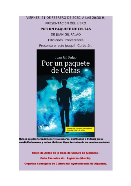 El escritor yeclano Juan Gil Palao presentará su libro “Por un paquete de Celtas” en Alguazas - 1, Foto 1