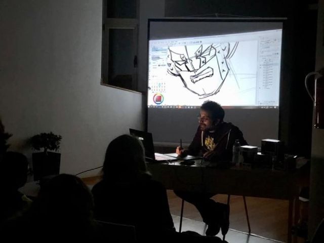 El diseñador de cómics Salva Espín, ofreció una master class en San Pedro del Pinatar - 1, Foto 1