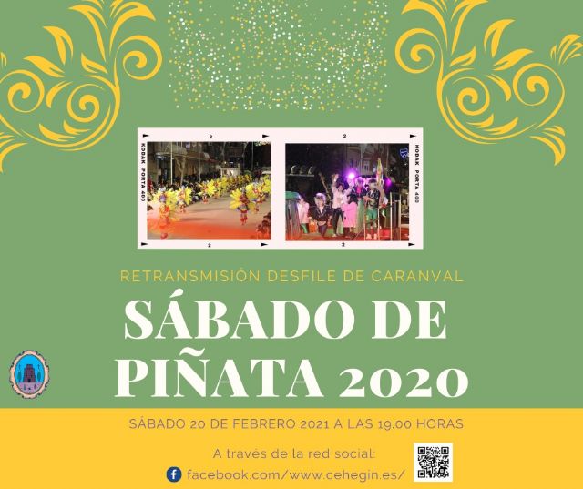 El Ayuntamiento de Cehegín retransmitirá por las Redes Sociales el Desfile de Carnaval de Sábado de Piñata 2020 - 1, Foto 1