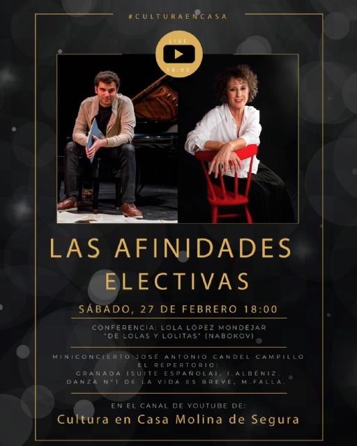 La Concejalía de Cultura de Molina de Segura pone en marcha los proyectos Las Afinidades Electivas y Encuentros con las Artes para 2021 - 2, Foto 2