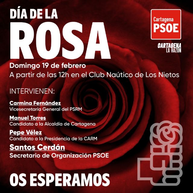 El PSOE de Cartagena activa la precampaña electoral con la celebración este próximo domingo del Día de la Rosa, con la asistencia del Secretario de Organización, Santos Cerdán - 1, Foto 1