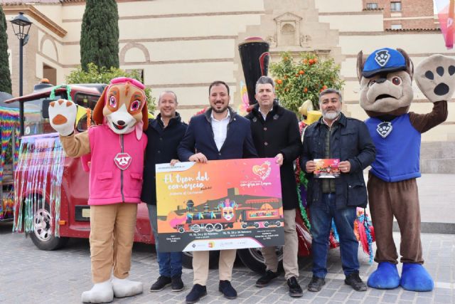 El Tren del Comercio vuelve a Lorca para celebrar Carnaval e incentivar las compras en los comercios lorquinos - 2, Foto 2