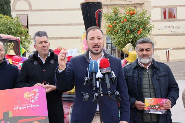 El Tren del Comercio vuelve a Lorca para celebrar Carnaval e incentivar las compras en los comercios lorquinos - 3, Foto 3