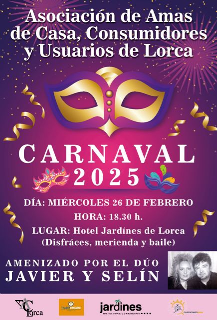 Lorca acoge una nueva edición del tradicional Carnaval organizado por la Asociación de Amas de Casa, consumidores y Usuarios - 3, Foto 3