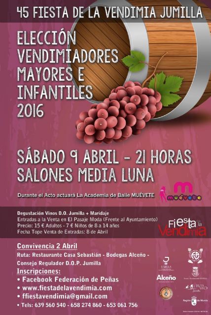 La elección de los Vendimiadores 2016 tendrá dos citas claves - 1, Foto 1