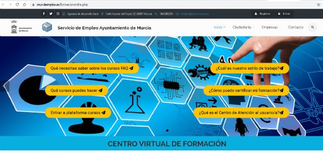 El Centro Virtual del Ayuntamiento mantiene activo su servicio on line  para la realización de más 40 cursos de formación - 1, Foto 1