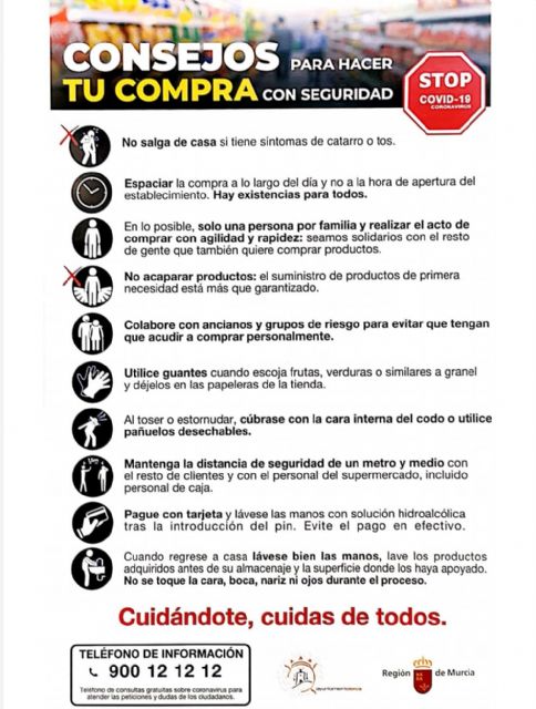 El Ayuntamiento de Lorca divulga una campaña informativa regional para realizar compras en los comercios de forma segura - 2, Foto 2