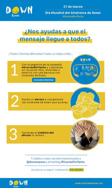 El próximo lunes 21 de marzo se celebra el Día Mundial del Síndrome de Down - 1, Foto 1