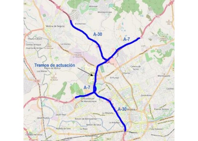Mejora del drenaje en las autovías A-7 y A-30 en el entorno de Murcia - 1, Foto 1