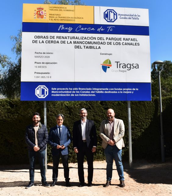 La Mancomunidad de los Canales del Taibilla inicia los trabajos de renaturalizaci�n del parque de Tentegorra, un proyecto innovador que emplear� el agua como hilo conductor, Foto 4