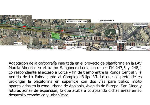 El PSOE denuncia que las vías del AVE en la zona de San Diego, Avenida de Europa y Apolonia irán en superficie y apantalladas, colapsando estos barrios - 4, Foto 4
