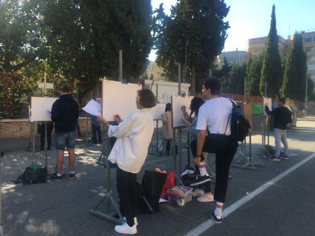 El IES Floridablanca acoge el I Concurso de Pintura en homenaje al murciano José María Párraga - 3, Foto 3