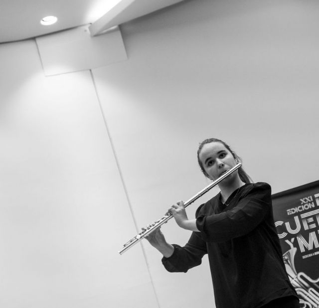 Musicos de los conservatorios de Cartagena, Cieza y Murcia se disputaron la final de viento madera de Entre cuerdas y Metales - 1, Foto 1