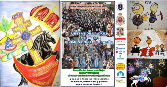 La cábila Almorávides lanza a través de las redes sociales los concursos de dibujo y creación literaria con el lema Fiestas de la Cruz, esta año las vivimos con el corazón - 1, Foto 1