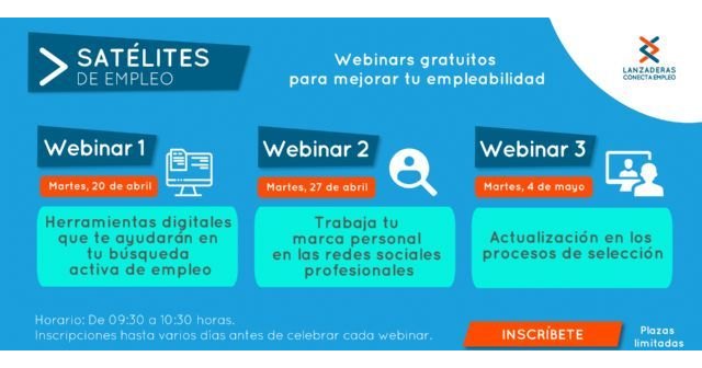 Desempleados podrán mejorar su búsqueda de trabajo con los talleres online ´Satélites de Empleo´ - 1, Foto 1