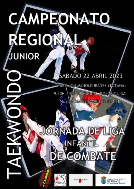Totana acoge este sábado el Campeonato Regional Junior de Taekwondo y la Liga Infantil de Combate - 2, Foto 2