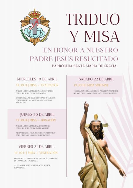 Triduo y Misa solemne en honor al Jesús Resucitado - 1, Foto 1