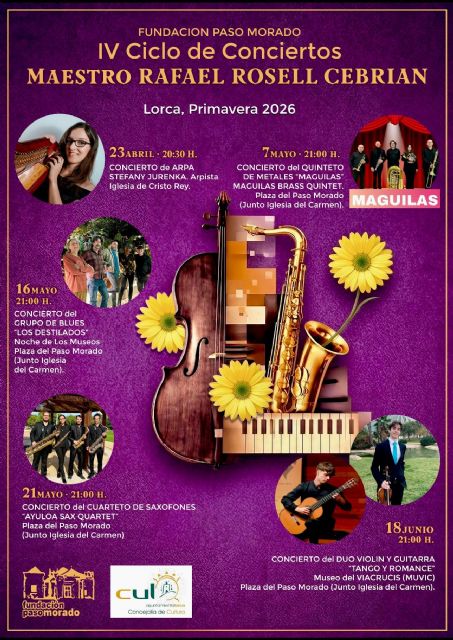 Regresa una nueva edición del Ciclo de Conciertos Maestro Rafael Rosell organizado por la Fundación Paso Morado, enriqueciendo la Agenda Cultural de Lorca - 4, Foto 4
