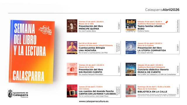 El Ayuntamiento de Calasparra presenta la programación de la Semana del Libro y la Lectura 2026 - 2, Foto 2