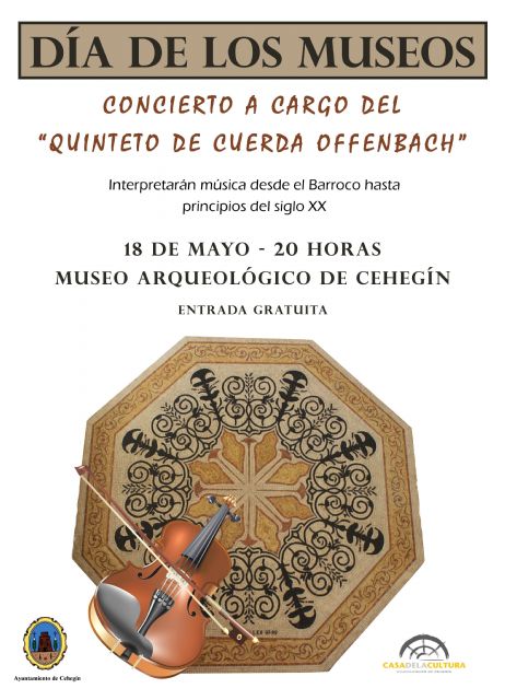 Cehegín celebra mañana el Día de los Museos con un concierto de música clásica - 1, Foto 1