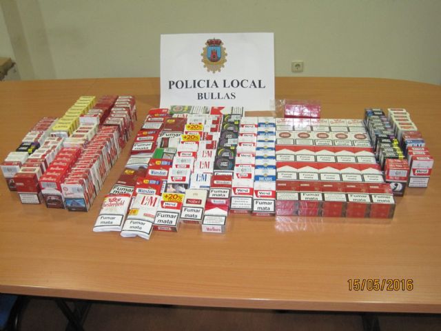 La Policía Local de Bullas incauta tabaco que vendían ilegal en dos establecimientos de alimentación y bebida - 1, Foto 1