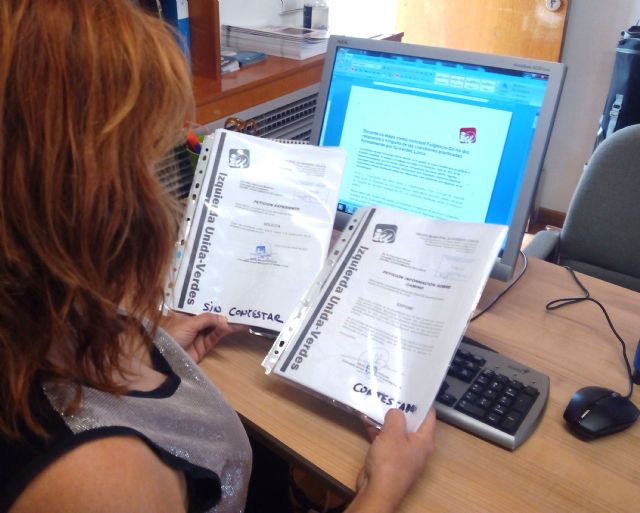 Durante su etapa como concejal Fulgencio Gil no dio respuesta a ninguna de las cuestiones planteadas formalmente por IU-Verdes Lorca - 1, Foto 1