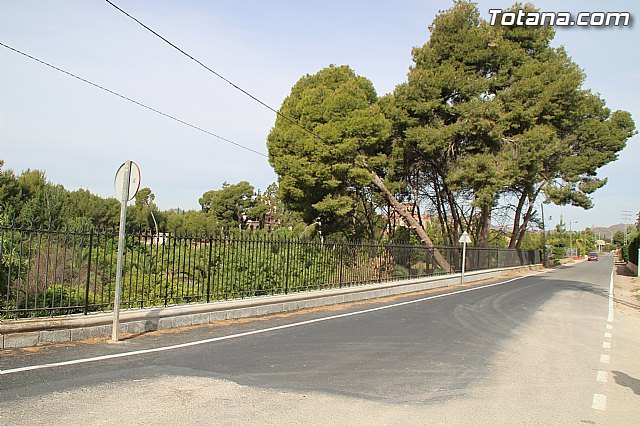 Finaliza la reconstrucción de un muro que mejora la seguridad en la vía que enlaza Totana con la pedanía de La Huerta, Foto 3