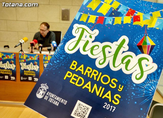 El calendario de fiestas en barrios y pedanías se prolongará desde principios de junio hasta comienzos de octubre de 2017, Foto 1