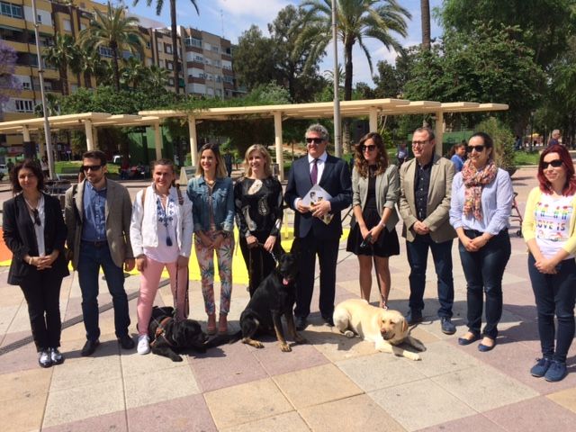 La Plaza de España de Molina de Segura acoge una exhibición de perros guía de la ONCE para mostrar cómo dan seguridad y movilidad a las personas ciegas - 1, Foto 1