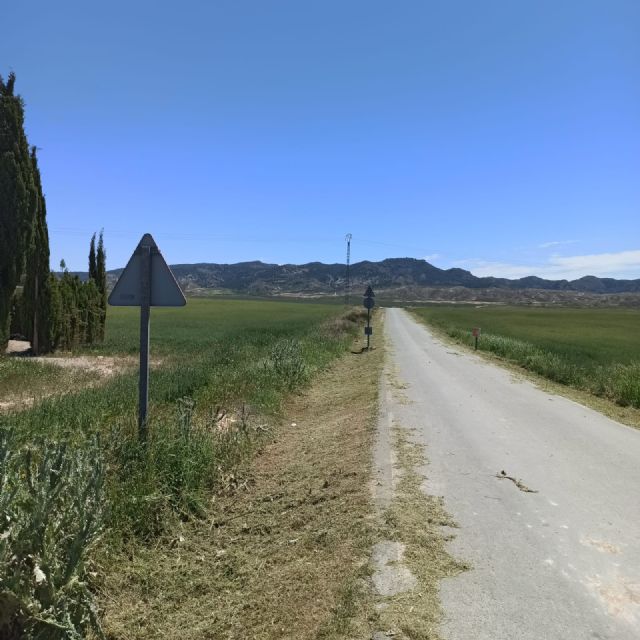 El Ayuntamiento inicia una campaña de desbroces de las carreteras y vías del amplio término municipal de Lorca a través de la Concejalía de Pedanías - 1, Foto 1