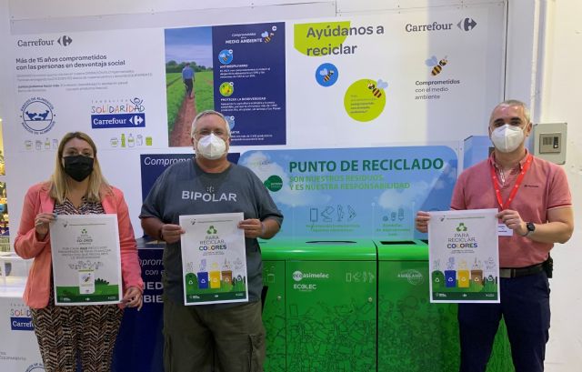 El Ayuntamiento de Águilas se suma a la campaña Para reciclar, colores promovida por Carrefour y CC Águilas Plaza - 2, Foto 2