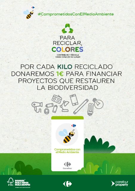 El Ayuntamiento de Águilas se suma a la campaña Para reciclar, colores promovida por Carrefour y CC Águilas Plaza - 3, Foto 3