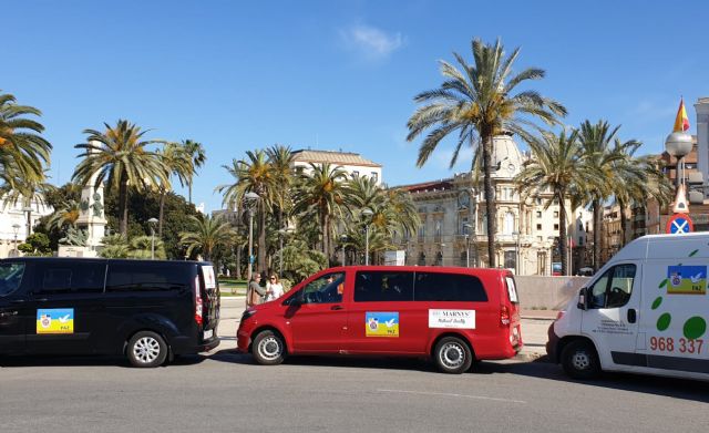 Salida de Cartagena del II convoy de la ONG SOS Ayuda sin Fronteras, con el apoyo de MARNYS, Foto 1