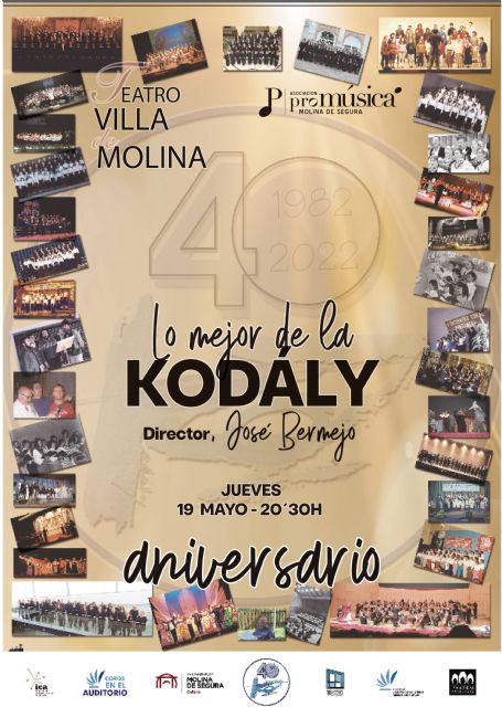 La Coral Kodály celebra su 40 aniversario con un concierto en el Teatro Villa de Molina el jueves 19 de mayo - 2, Foto 2