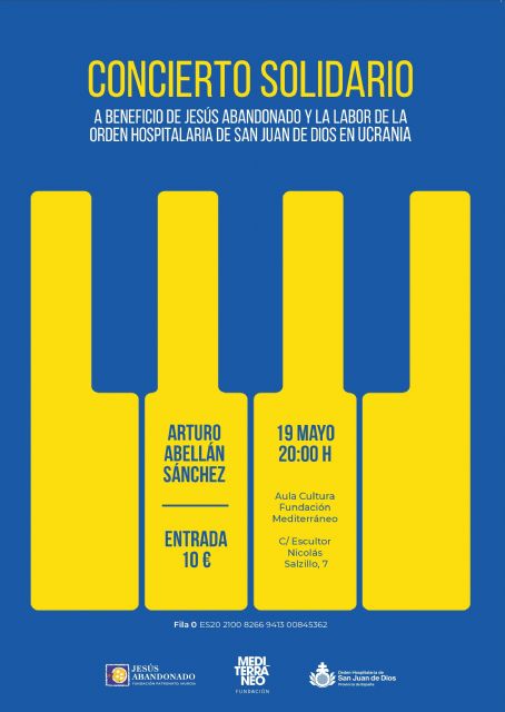 El joven y virtuoso intrprete Arturo Abelln protagoniza este jueves en Murcia un concierto solidario a favor de Jess Abandonado y Ucrania, Foto 1