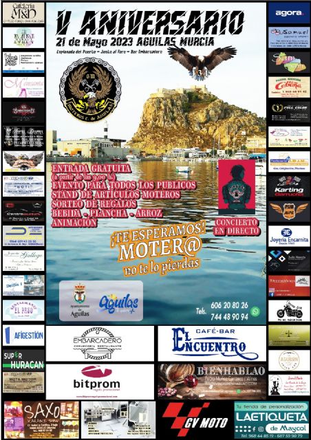 El próximo domingo tendrá lugar la fiesta del V aniversario del Club Motero Ciudad de Águilas - 1, Foto 1