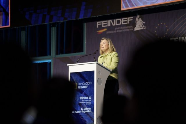 La ministra de Defensa Margarita Robles defiende la apuesta de Espa&ntilde;a por la inversión en Defensa durante la inauguración de FEINDEF 23 - 3, Foto 3